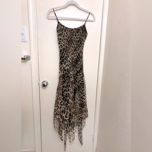 Morgan and Co. Leopard Print Chiffon Dress
